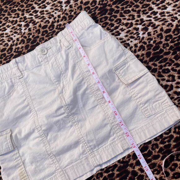 khaki cargo mini skirt - Picture 5 of 7